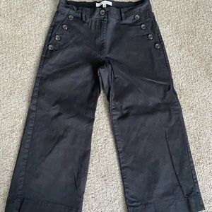 Fever Wide Leg Cropped Pant in Black Size 6